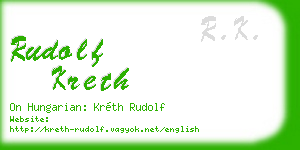 rudolf kreth business card
